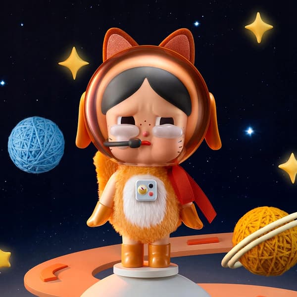 CRYBABY Space Cat figurine – Orange