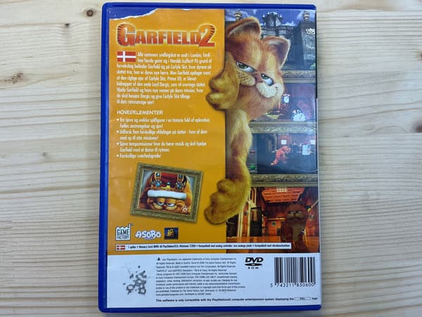 GARFIELD 2 disc, very good condition, PS2