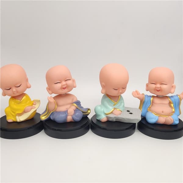 Buddhist-style Ornamental Swing Doll Figurine F