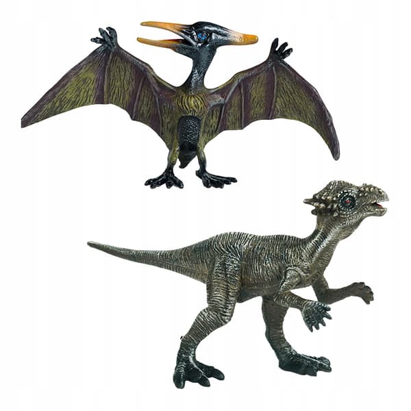 2 realistic dinosaur figurines Animal figurines Play set Ancient style E