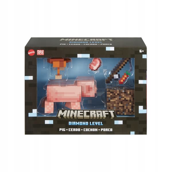 Minecraft Diamond Level Pig Figurine by Mattel