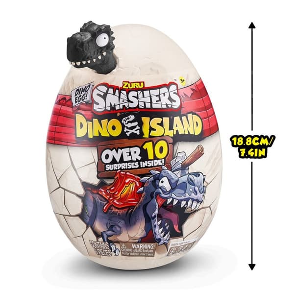 ZURU Smashers Dino Island Dinosaur Egg Set, 10 pieces
