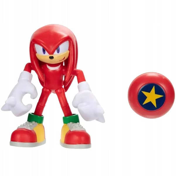 Original 10 cm Knuckles Figurine + Star Spring Set – Sonic the Hedgehog