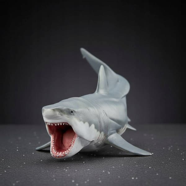 M Megalodon Shark Figurine
