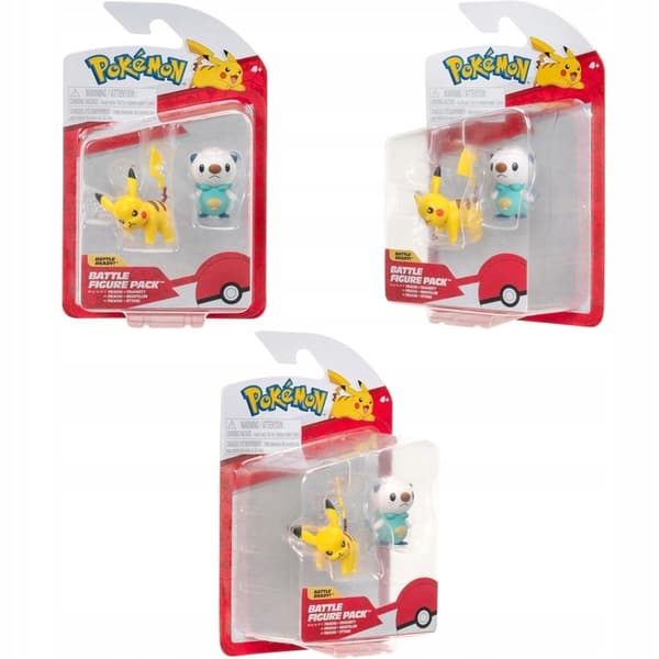 POKEMON Pikachu and Oshawott Battle Figures Set – a 2-pack gift set