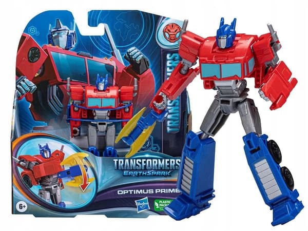 TRANSFORMERS EARTHSPARK WARRIOR FIGURINE Optimus Prime F6724