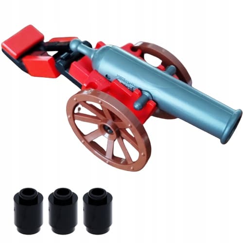 LEGO - 2527 + 2533c01, wheeled cannon