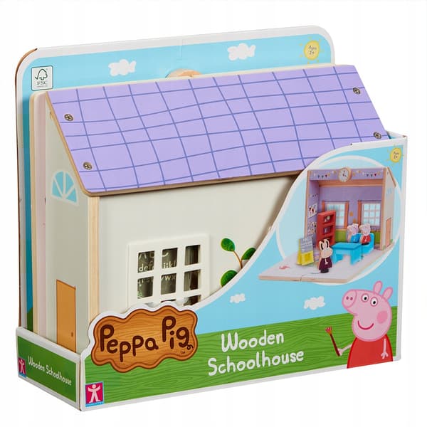 Peppa Pig Wooden School + 3 Figures 07212