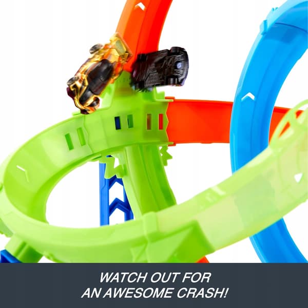 Hot Wheels Stunt Tracks Double Loop Race Track Toy