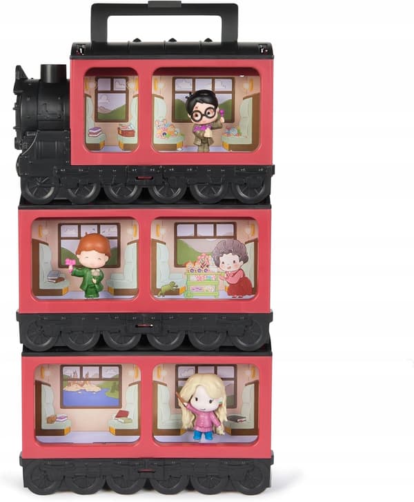 Harry Potter Hogwarts Express Train with 3 Micro Moments Figures Set