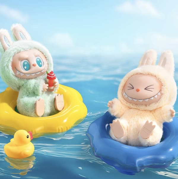 POP MART The Monsters Labubu plush keyring, 15 cm