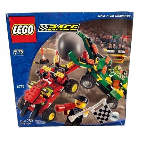 New LEGO System 6713 Town Race Grip 'n' Go Challenge MISB 2000