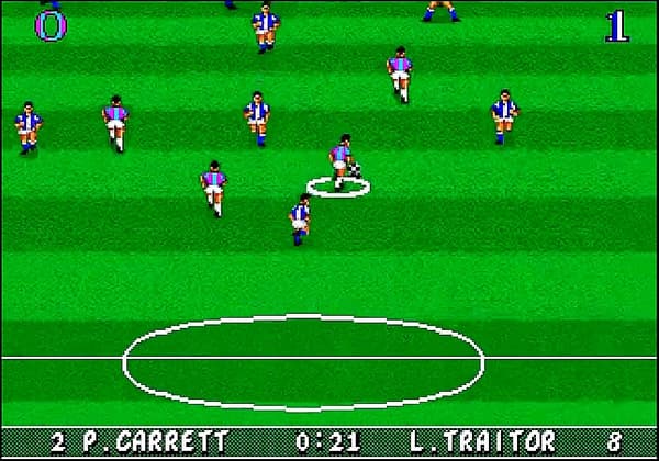 Striker – a game for the Sega Mega Drive.