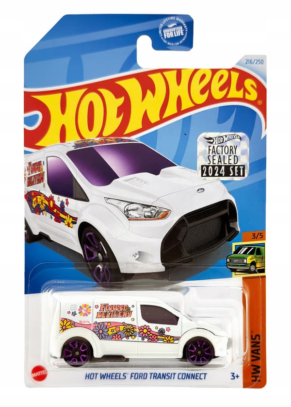 HOT WHEELS FORD TRANSIT CONNECT TREASURE HUNT FS 2024 + PROTECTOR