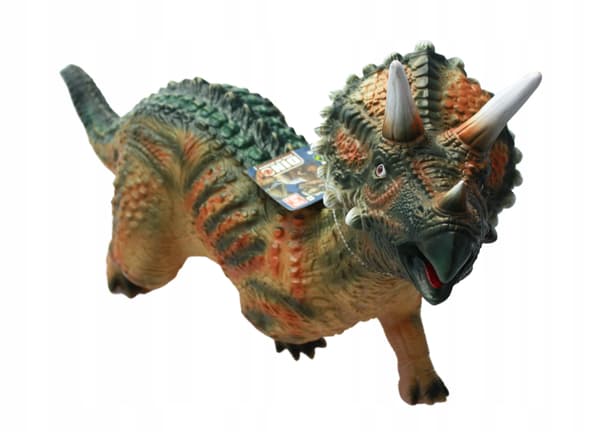 TRICERATOPUS DINOSAUR, 88 CM, WITH SOUND, RUBBER, E1272, EMAJ