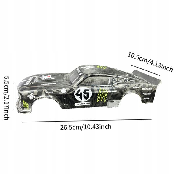1:18 RC Car Body Shell DIY Accessory – Sturdy RC Body Shell Remote Control