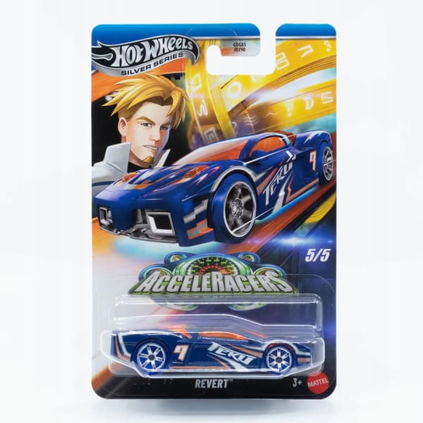 Hot Wheels Revert ACCELERACERS SILVER SERIES Blue