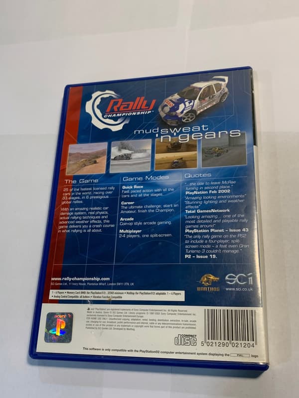 PS2 game: Rally Championship