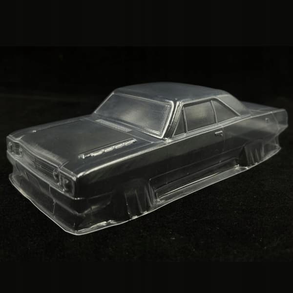 Car body shell: Sturdy, lightweight, durable, unpainted 1/28 scale RC car body shell
