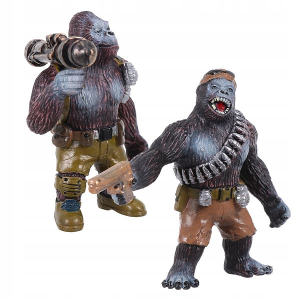 2 PCS. REALISTIC PLASTIC ORANGUTAN FIGURINE – DECORATION