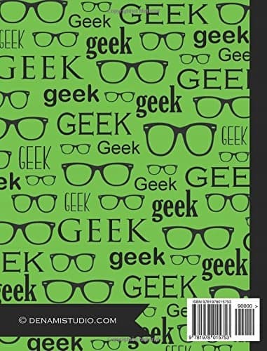 Geeky Notes: Geeky Notes Green Notebook for Geeks and Nerds. 100 sheets (
