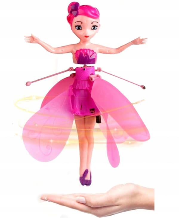 Remote-controlled flying fairy princess doll toy