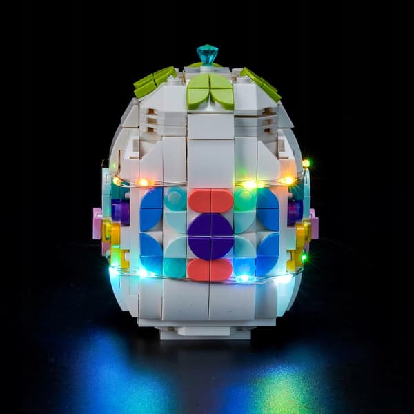 LED lighting set for BrickBling 40816 building blocks for the Easter Egg