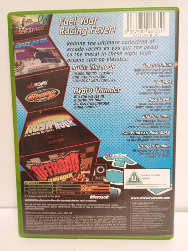 Midway Arcade Treasures 3 for Xbox (English version), complete set (1)