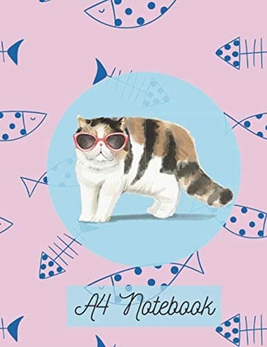 A4 Bossy Cat Notebook: Women’s Empowerment Cat Notebook Gift