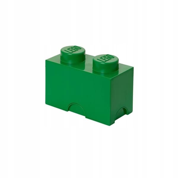 LEGO STORAGE BOX FOR BRICKS, 2-PIECE SET, GREEN, 40021734