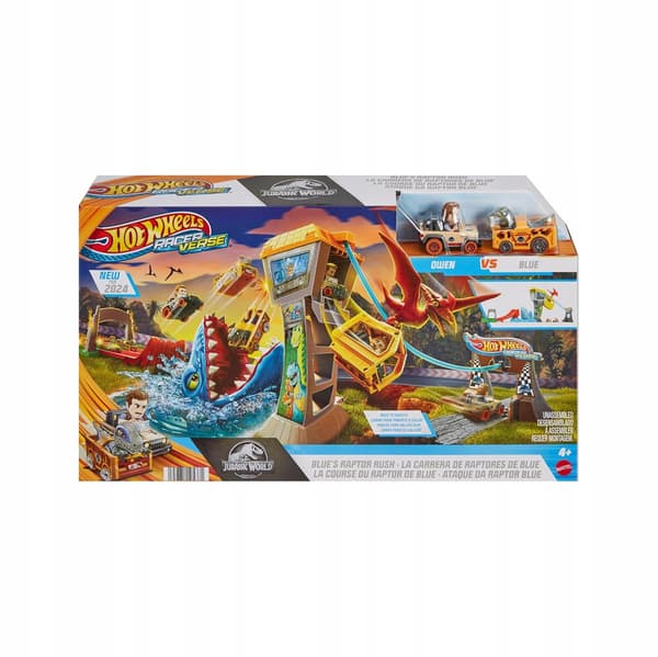 Hot Wheels Jurassic World Track Set: Blue Race