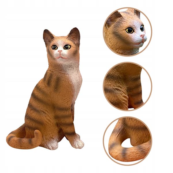 A PRECISE PLASTIC MODEL OF A CAT – A DECORATIVE ITEM AND EDUCATIONAL TOY