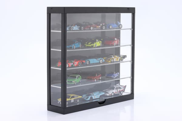 5-tier LED display cabinet for 1:43 and 1:64 scale models, WHITE, WITHOUT MIRROR, Triple9