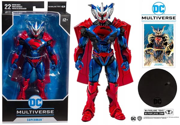 Large SUPERMAN UNCHAINED DC Multiverse figurine, 18 cm