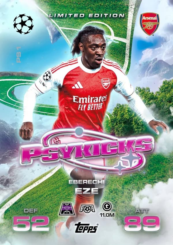 Tin #2 Match Attax Extra 2025/26 Psykicks Cards: Dembele, Eze, Putellas