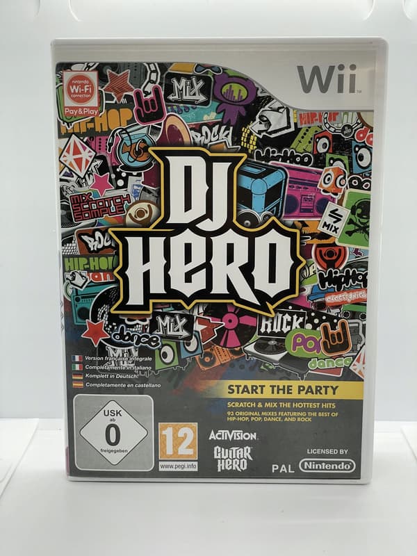 DJ HERO WITH TURNTABLE (WII GAME)