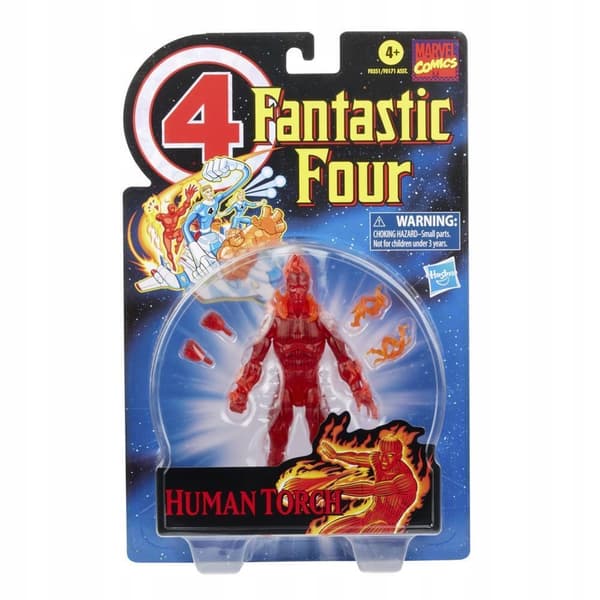 Human Torch (Flamed; Retro series) Marvel Legends action figure