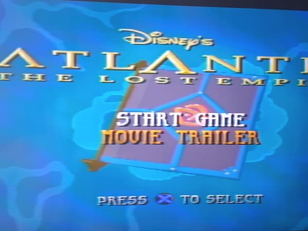 Disney Atlantis Sony PlayStation (PSX) DEMO DISC