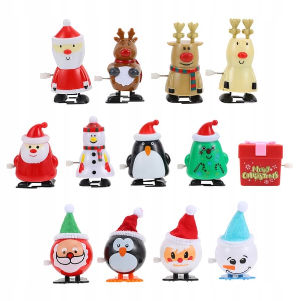 SCREW-ON CHRISTMAS TREE DECORATIONS, SET OF 13
