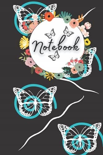 A notebook featuring a stylish butterflies design. Let your words flow naturally and