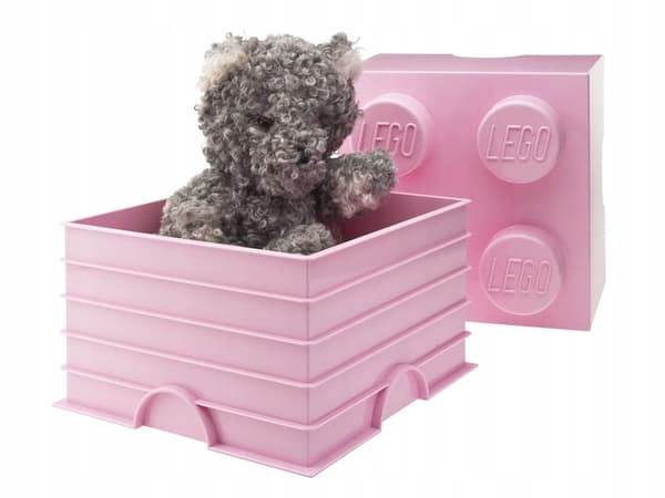 LEGO Storage Brick 4 container, pink