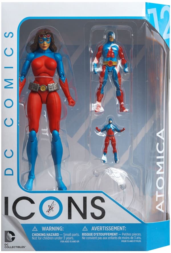 Atomica with Atom figurine from the DC Icons range