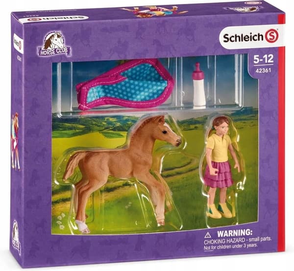SCHLEICH 42361 FOAL WITH A BLANKET