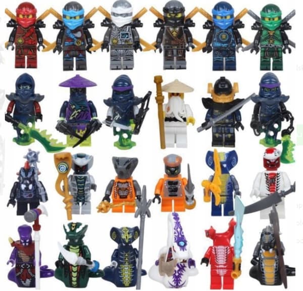 LEGO 1 random NINJAGO MINIFIGURE + accessory with a hat – NEW
