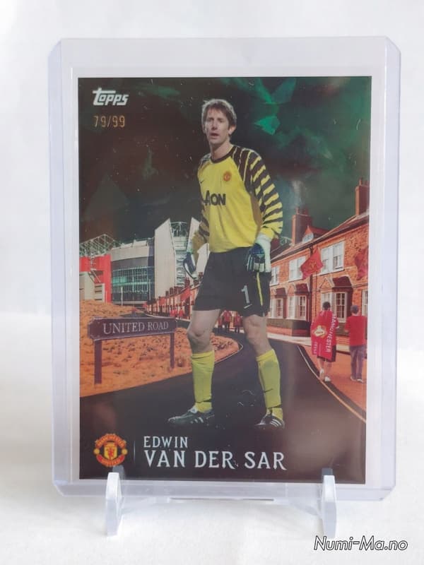 TOPPS TEAM SET MU LIMITED EDITION CARD – EDWIN VAN DER SAR – 79/99