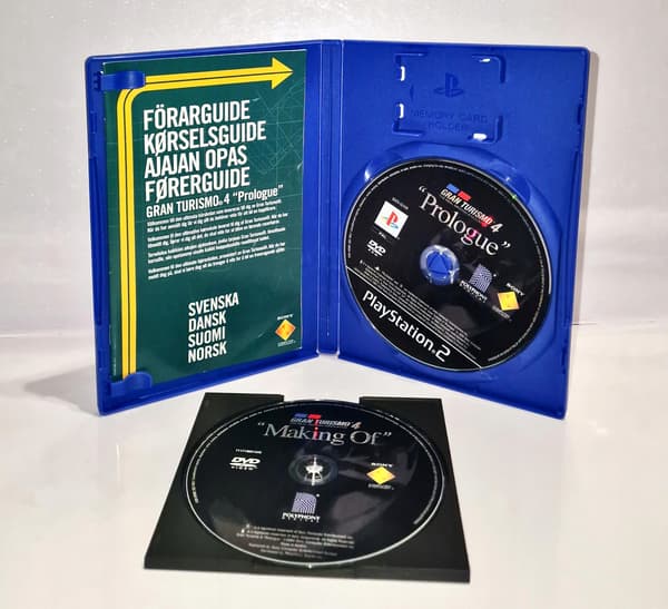 Gran Turismo 4 Prologue PS2 game – discs + manual; + manual