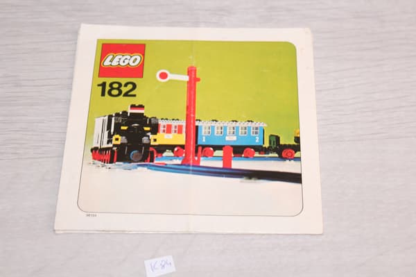 LEGO 182 Train INSTRUCTIONS LEGOLAND K84