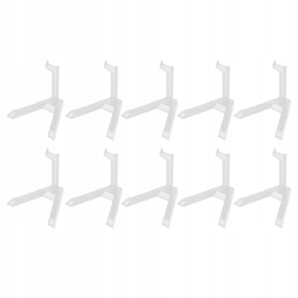 Set of 10 universal plastic flexible figure stands, model U9