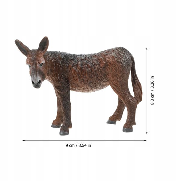 DECORATIVE STANDING DONKEY – PLASTIC ANIMAL MODEL