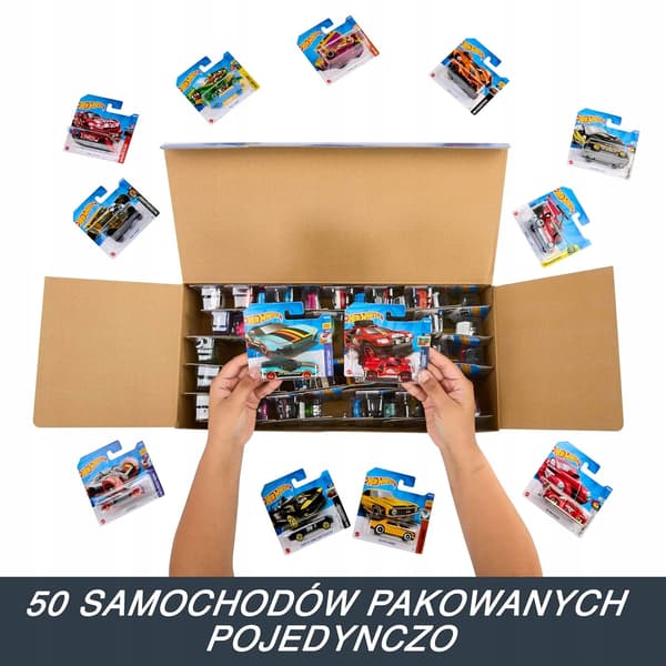 Hot Wheels 50-piece 1:64 scale toy car set – collection